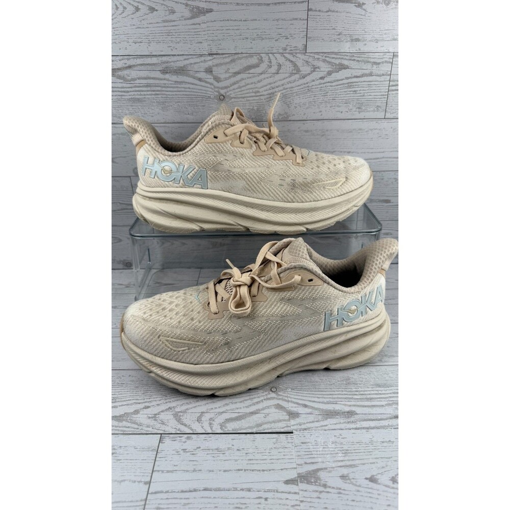 Hoka One One Clifton 9 1127896-SSEG Brown 8B Womens Athletic Running Shoes #359